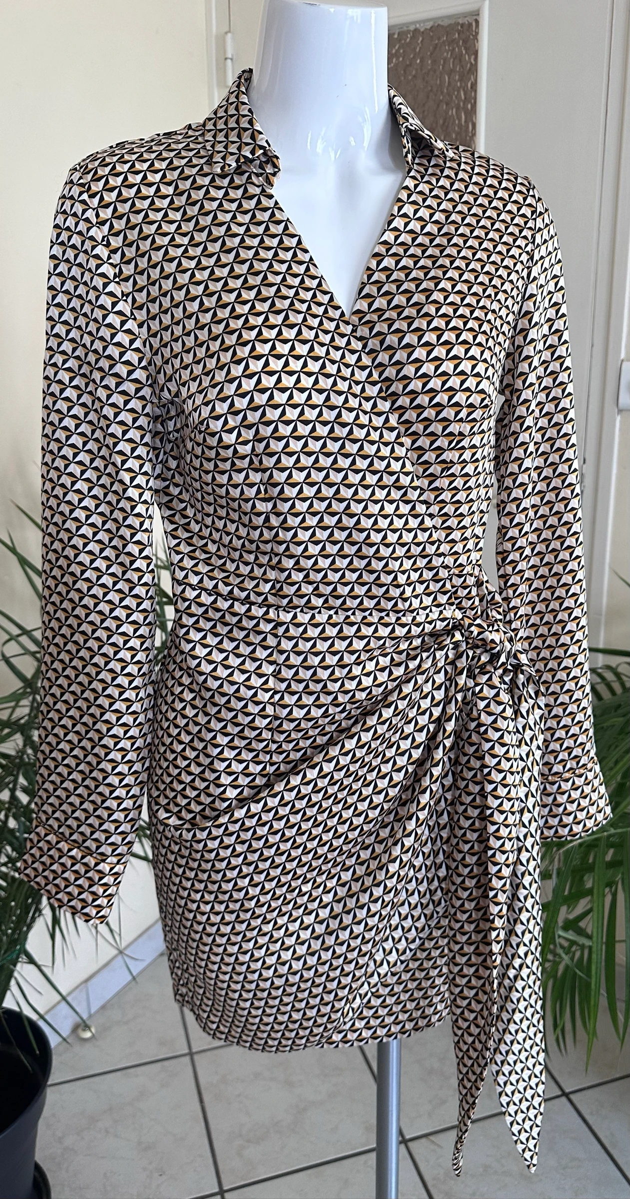 Vestido cache-cœur estampado NOVO Grain de Malice – Tamanho 36 – photo 14